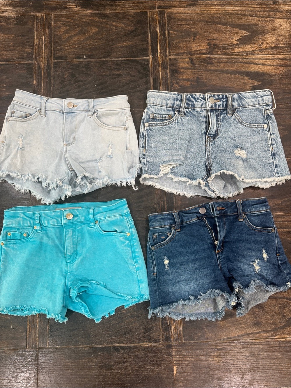 Four size 8 jeans shorts